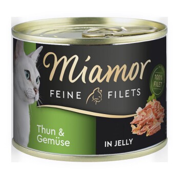 Miamor Feine Filets in Jelly Thunfisch und Gemüse 12x185 g