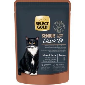 SELECT GOLD Senior +12 Huhn & Lachs 12x85 g