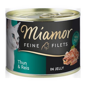 Miamor Feine Filets in Jelly Thunfisch und Reis 12x185 g
