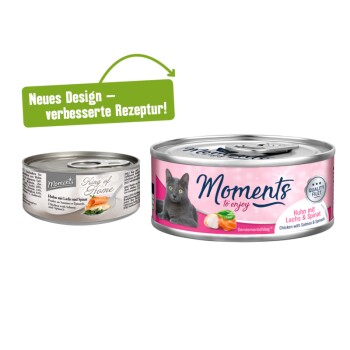 MOMENTS Adult Huhn mit Lachs und Spinat 12x70 g