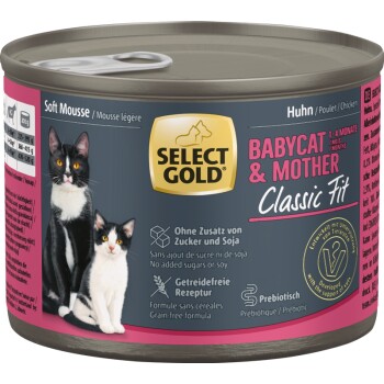 SELECT GOLD Babycat & Mother Soft Mousse Huhn 6x200 g