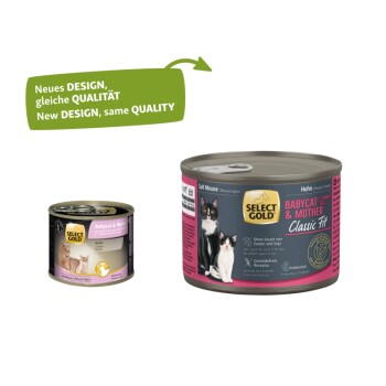 SELECT GOLD Babycat & Mother Soft Mousse Huhn 6x200 g