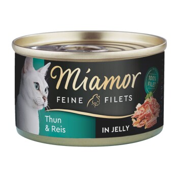Miamor Feine Filets in Jelly Heller Thunfisch und Reis 24x100 g