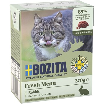 BOZITA Häppchen in Soße 6x370g Kaninchen