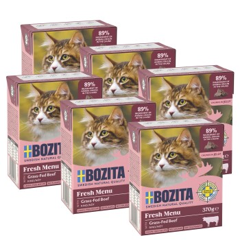 BOZITA Häppchen in Gelee 6x370g Rinderhack