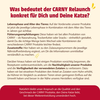 animonda Carny Nassfutter Katze Adult 6x400 g Rind & Huhn