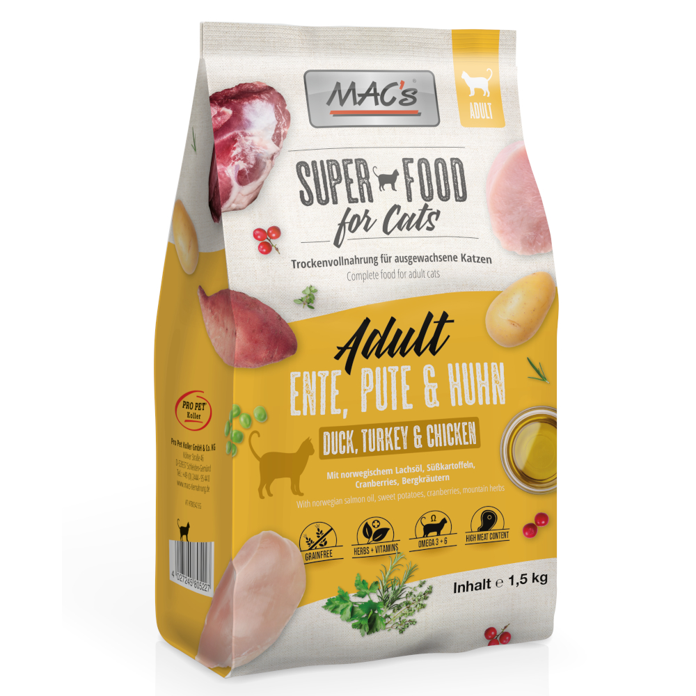MAC's Cat Adult Monoprotein Kaninchen 1,5kg