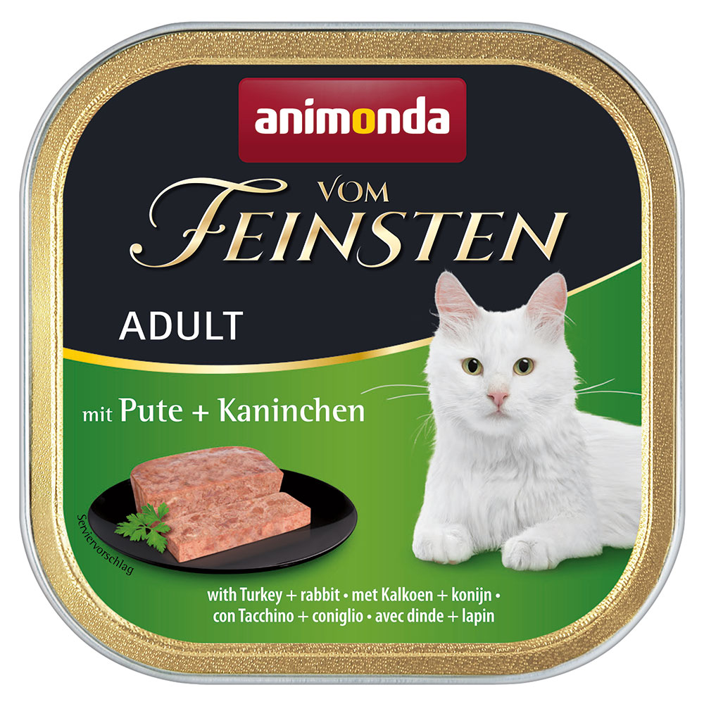 animonda Vom Feinsten Adult 6x100g mit Pute und Kaninchen