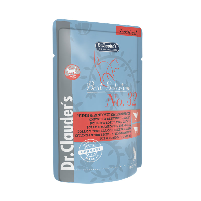 Dr. Clauder's Best Selection Sterilised No 32 Huhn & Rind mit Katzenminze
