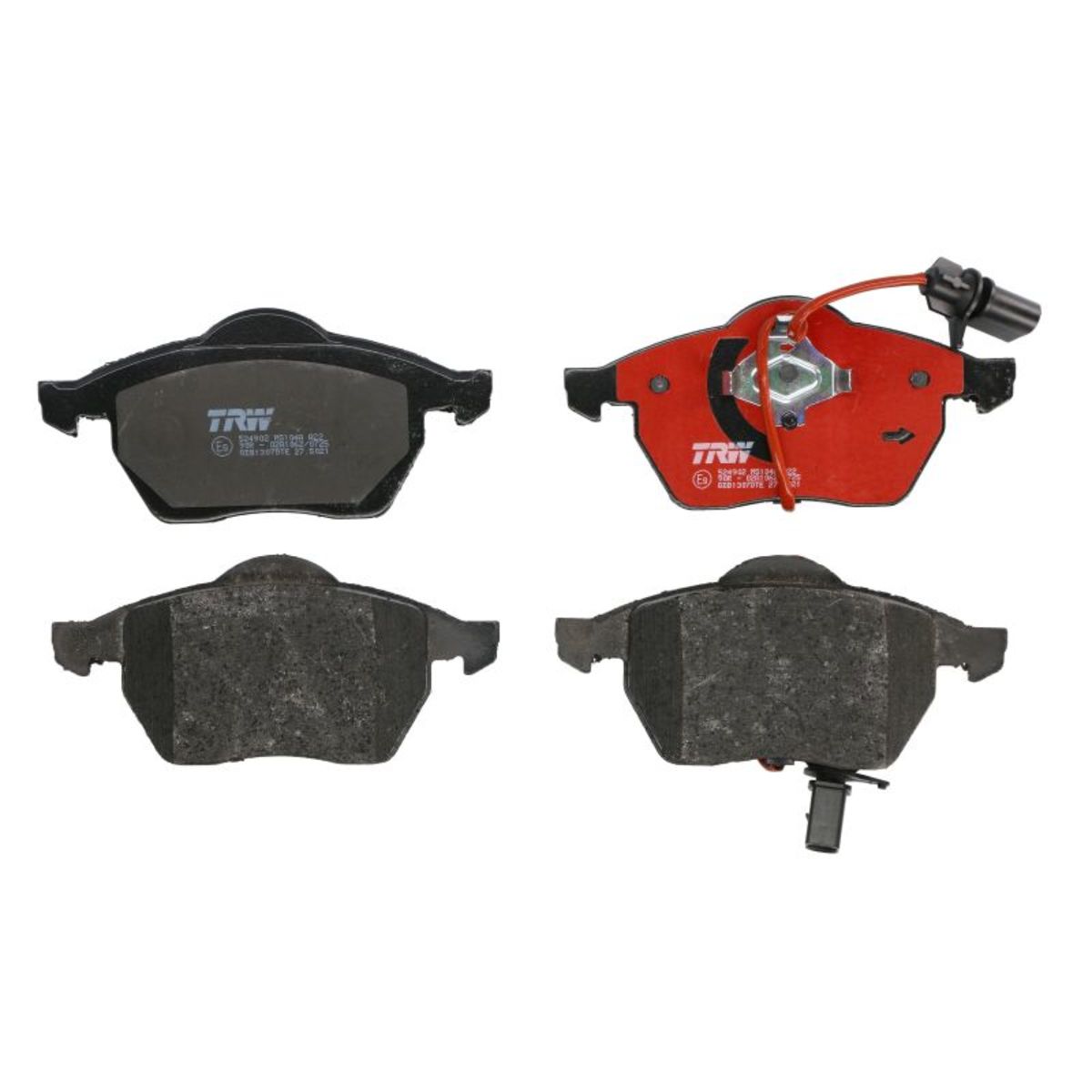 TRW Bremsbelagsatz GDB1307DTE Bremsbeläge,Bremsklötze VW,AUDI,SKODA,Golf IV Schrägheck (1J1),Passat Variant (3C5),PASSAT Variant (3B6)