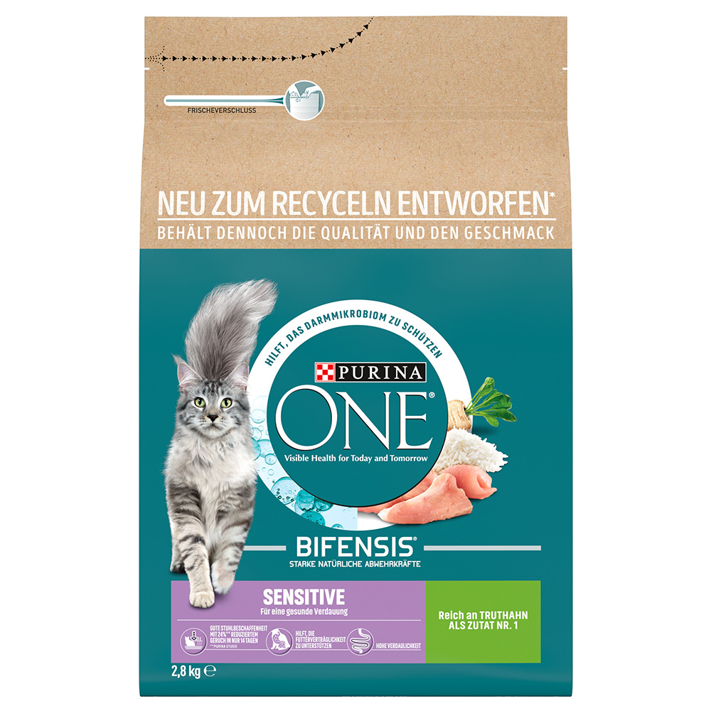 Purina ONE BIFENSIS Sensitive Truthahn und Reis 2,8 kg