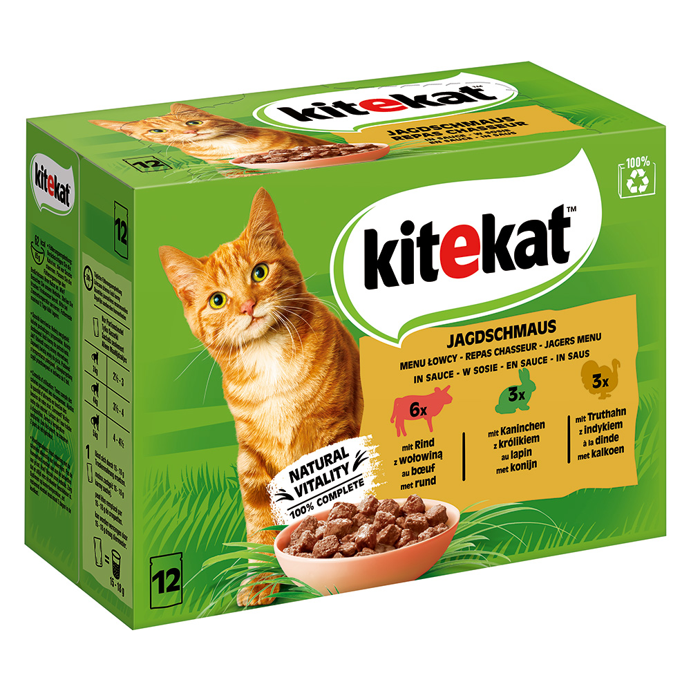 Kitekat Multipack Jagdschmaus in Sauce 12x85g