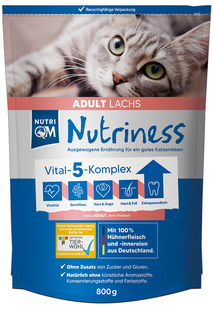 NutriQM Nutriness Adult 6x800g Lachs