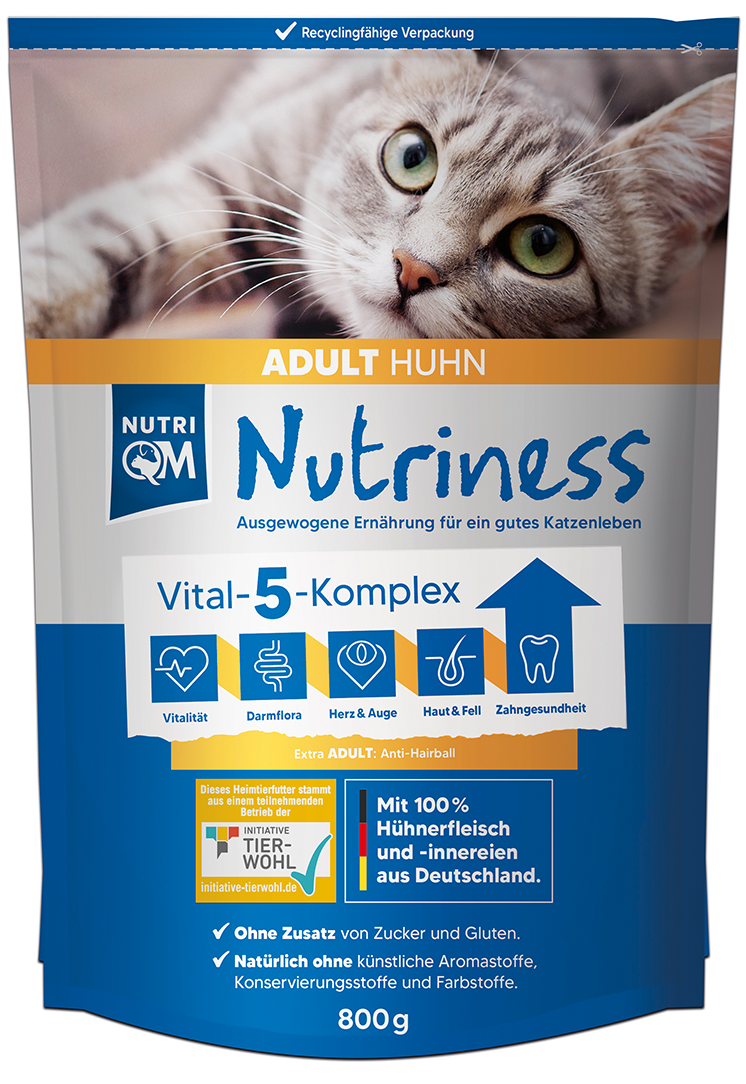 NutriQM Nutriness Adult 6x800g Huhn