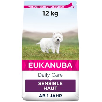 EUKANUBA Trockenfutter Hund Daily Care Sensible Haut Adult 12 kg