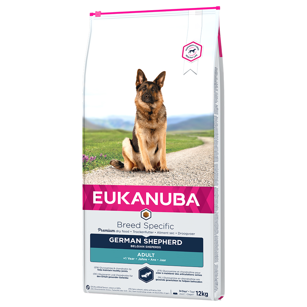 EUKANUBA Trockenfutter für Hunde, rassespezifisch Deutscher Schäferhund Erwachsener 12 kg