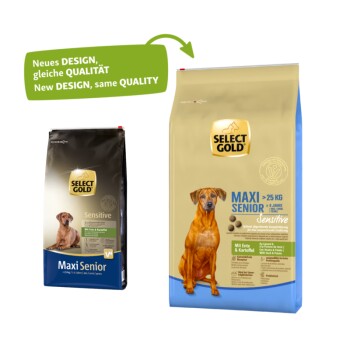 SELECT GOLD Sensitive Senior Maxi Ente und Kartoffel 12 kg