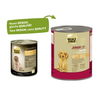 SELECT GOLD Sensitive Junior Huhn und Reis 6x800 g