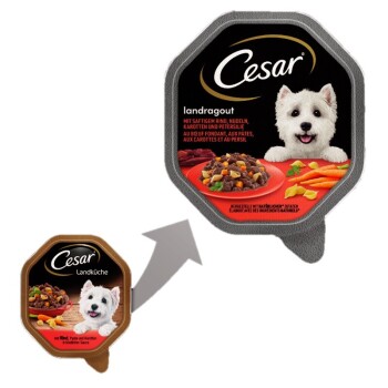 Cesar Landragout Rind, Pasta und Karotten 14x150 g