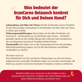 animonda GranCarno Original Nassfutter Hund Junior, Rind und Huhn 6x400 g