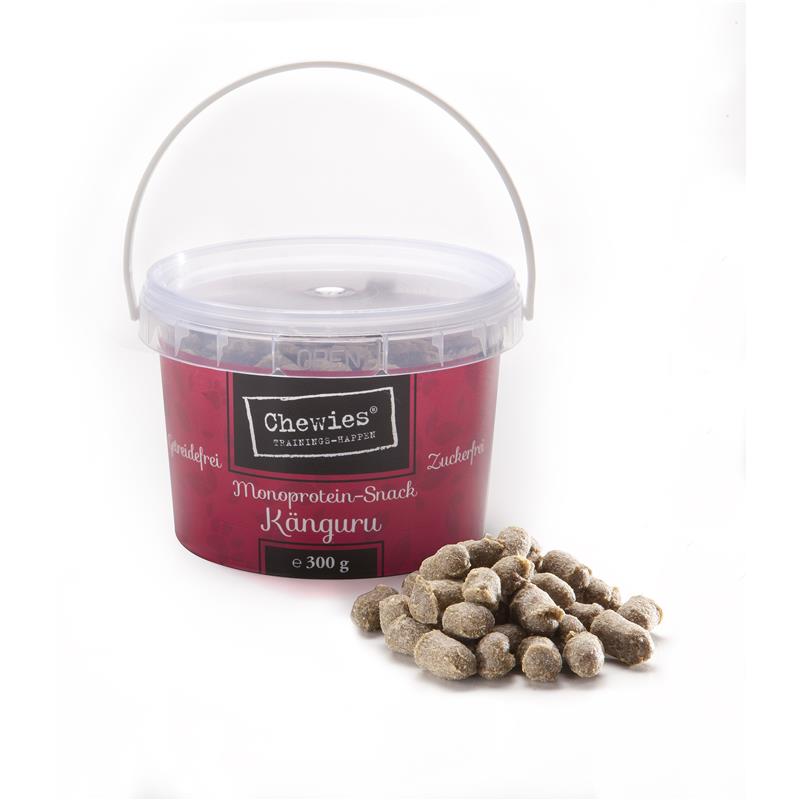 Chewies Trainings-Happen Monoprotein-Snack 300g Känguru