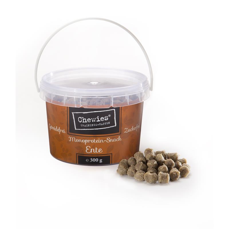 Chewies Trainings-Happen Monoprotein-Snack 300g Ente