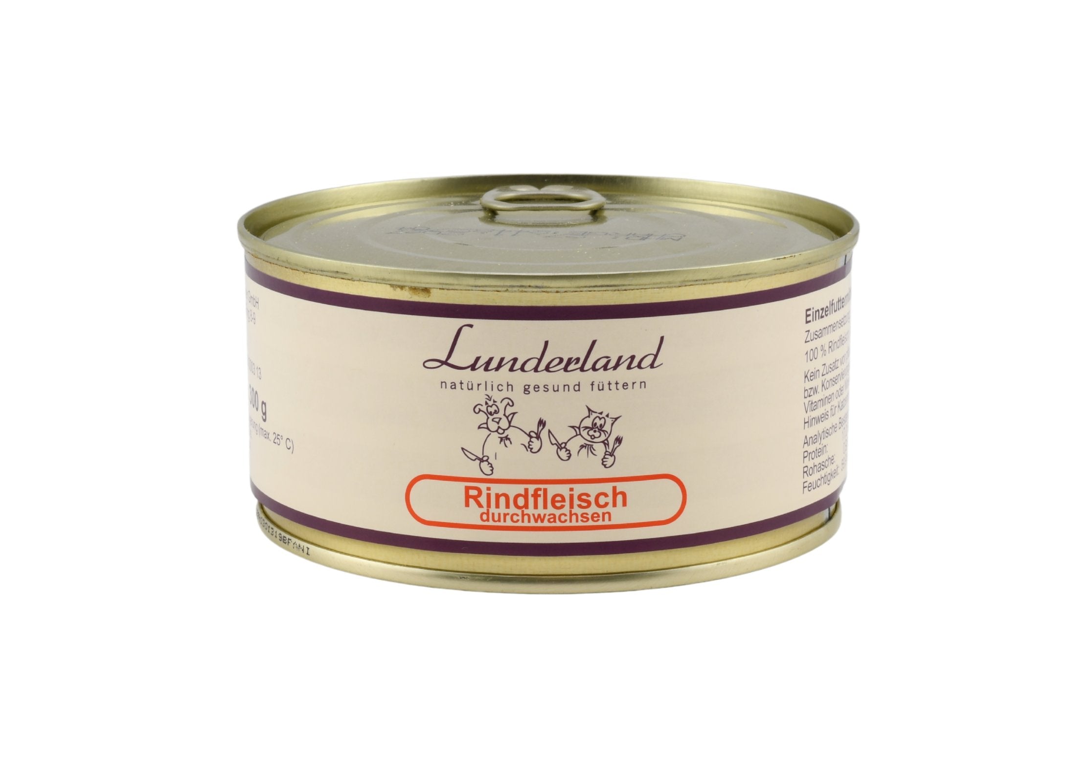 Lunderland Reinfleisch-Dose Rindfleisch durchwachsen 12x300 g