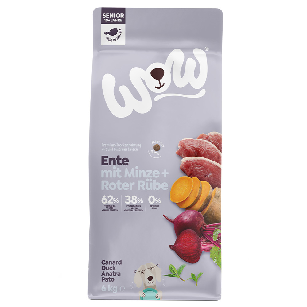 WOW Senior Ente mit Minze 6 kg