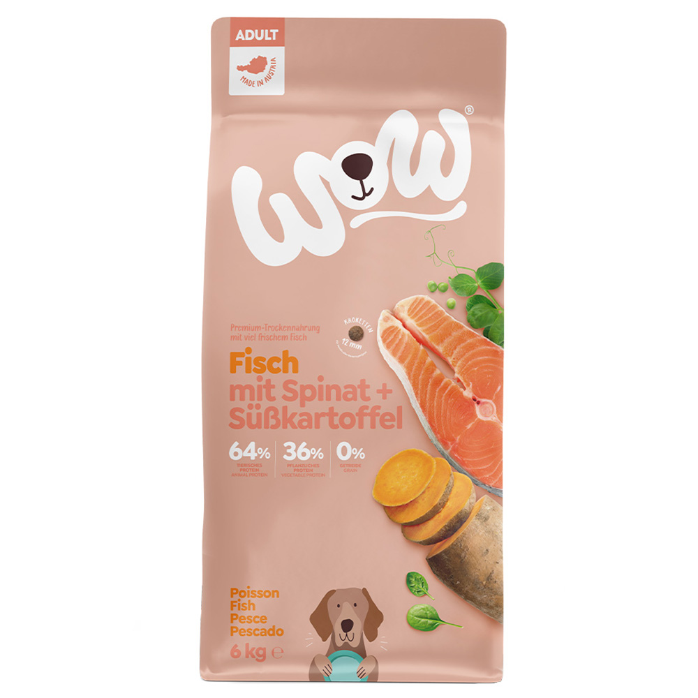 WOW Adult Fisch mit Spinat 6 kg