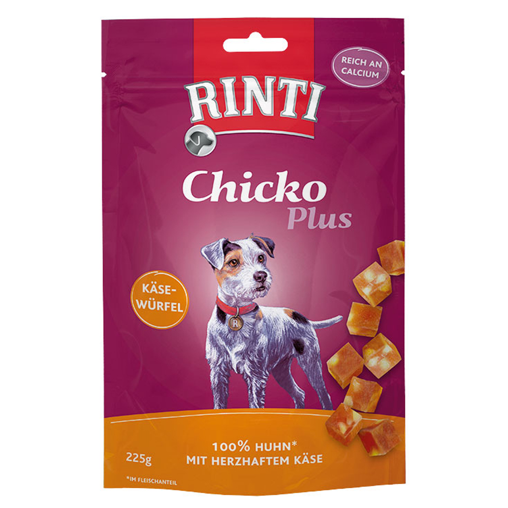 RINTI Chicko Plus Käsewürfel, Huhn mit Käse 225 g