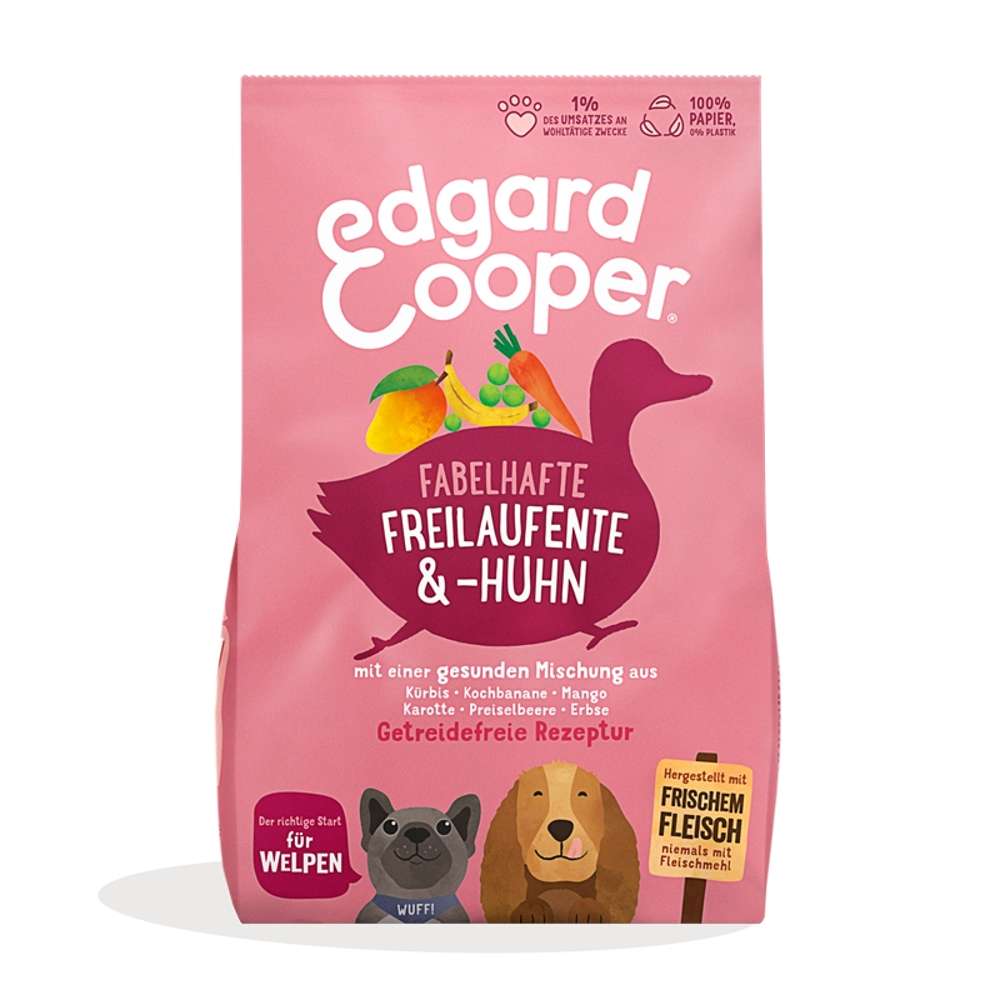 Edgard & Cooper Fabelhafte Freilaufente & -Huhn Junior 2,5 kg