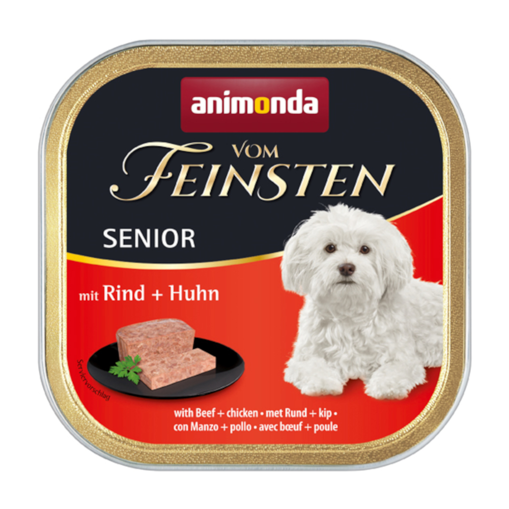 animonda Vom Feinsten Senior mit 6x150g Rind & Huhn