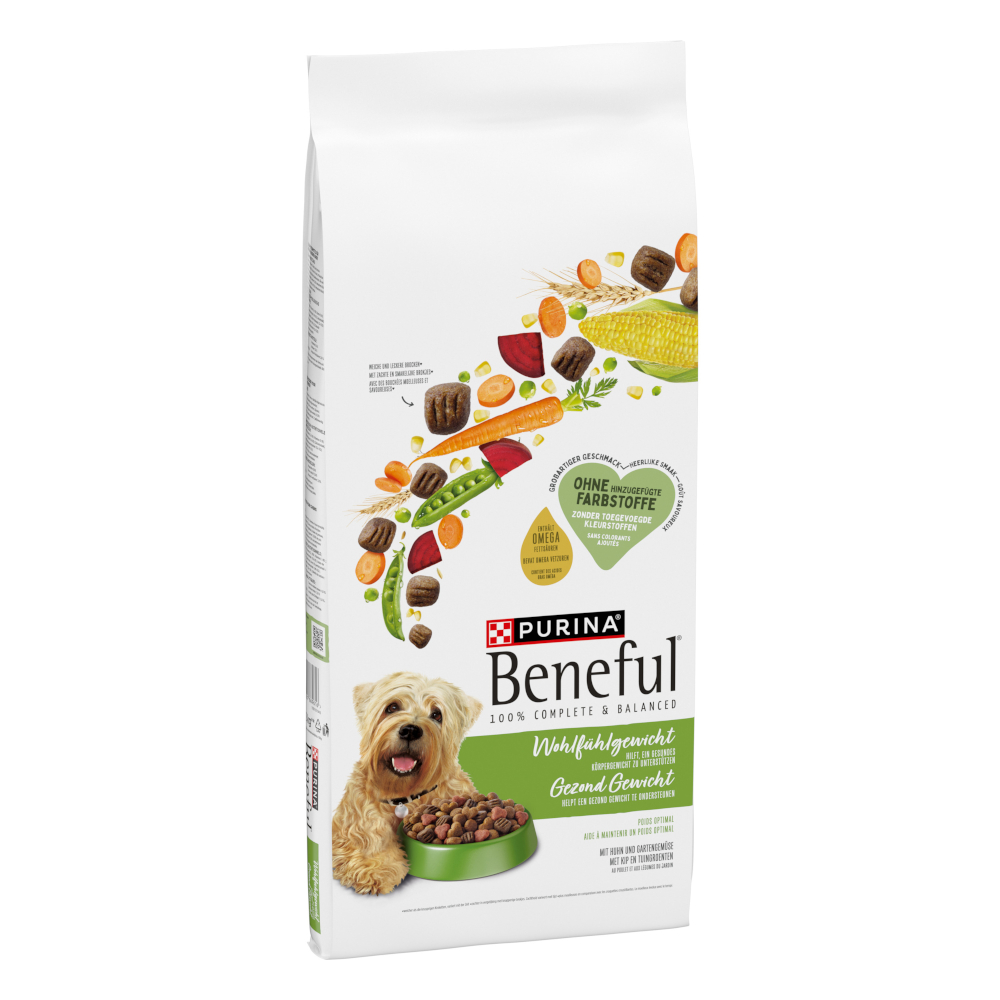 Beneful Purina Wohlfühlgewicht mit Huhn und Gartengemüse 12 kg