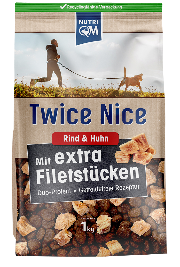 NutriQM Twice Nice Rind und Huhn 12 kg