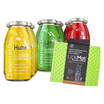 SmoothieDog Klassik + Lickimat Grün 12x250 g