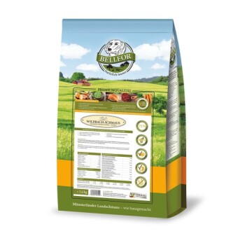 Bellfor Trockenfutter für Hunde mit Wildlachs und Bachforelle - Wildbach-Schmaus - 7,5 kg