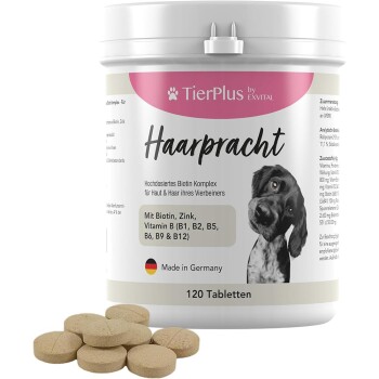 TierPlus ® Haarpracht Tabletten - hochdosiertes Biotin Komplex für Hunde