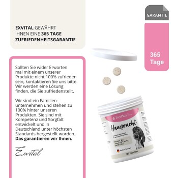 TierPlus ® Haarpracht Tabletten - hochdosiertes Biotin Komplex für Hunde