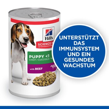 Hill's Science Plan Nassfutter Hund Welpe Rind 12x370 g