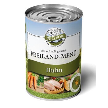Bellfor Sparset Hundefutter Nass mit Huhn für kleine Hunde mit Gewichtsproblemen