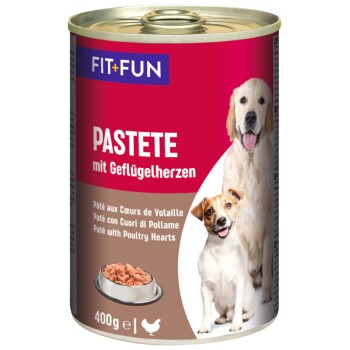 FIT+FUN Pastete Geflügelherzen 12x400 g