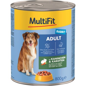 MultiFit Adult Ragout Kaninchen und Karotten 24x800 g