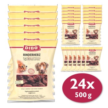 DIBO Frostfutter Rinderherz 24x500 g
