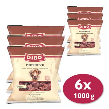 DIBO Frostfutter Pferdefleisch 6x1 kg