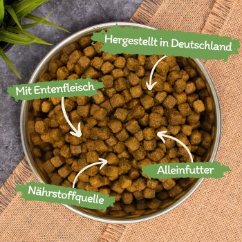 Lyra Pet Lecker.Pet Paula's Adult Sensitive Ente & Kartoffeln Hundefutter Trockenfutter Vollnahrung