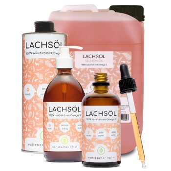 Wolfsbacher Natur Futteröl Set 4 x 500ml