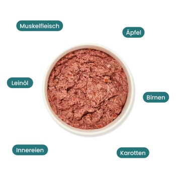 haustierkost.de BARF Komfort PLUS Rind Frostfutter 40 x 500 g