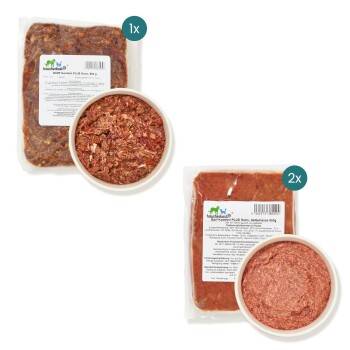 haustierkost.de SchnupperBox Frostfutter Menü