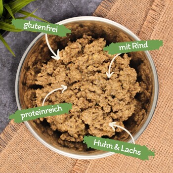 Lyra Pet Lecker.Pet Emily's Saftige Fleischmahlzeit mit Rind, Geflügel & Fisch 6x400 g