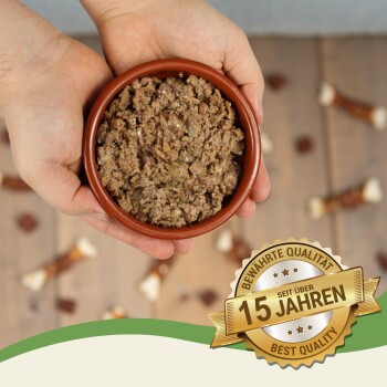 Lyra Pet Lecker.Pet Luna's Feine Paté Reich an Pute Hundefutter Nassfutter Vollnahrung 33x150 g